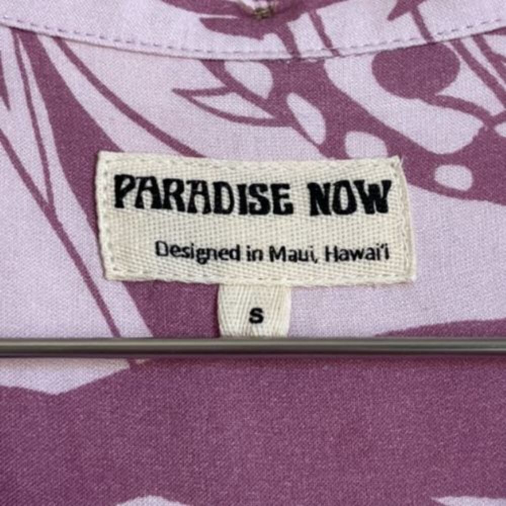 Paradise Now Hawaii Horoscope Aloha Shirt in Pink Size SMALL - Picture 4 of 5